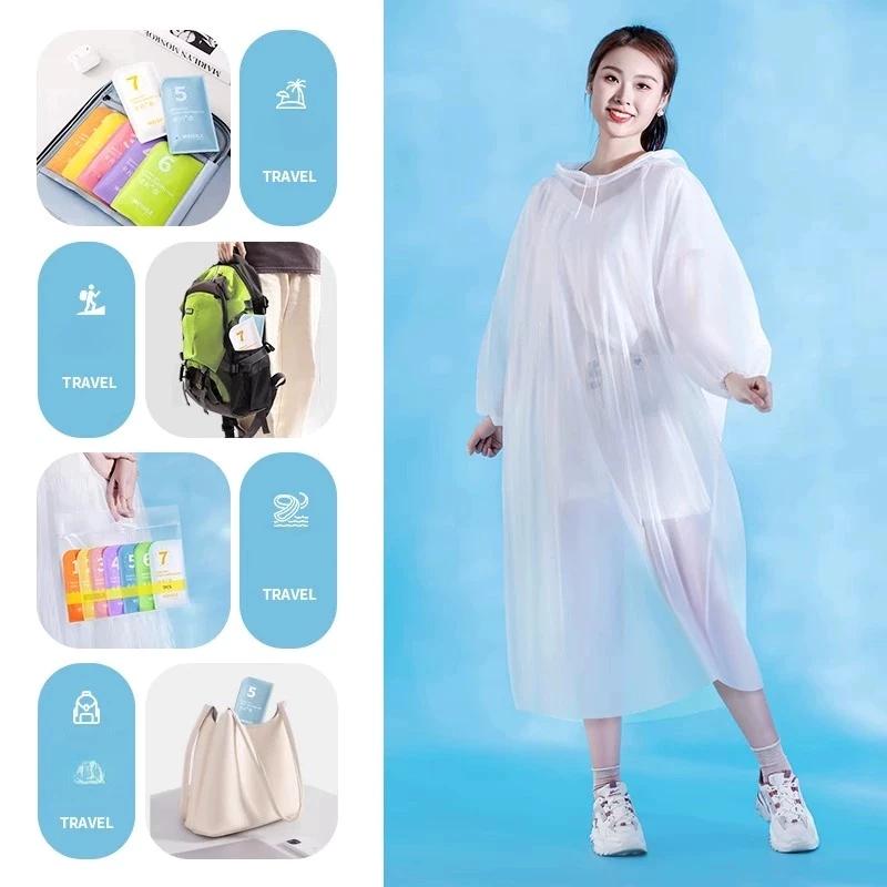 Camping Rain Poncho - Портативный одноразовый дождевик из экологически чистого