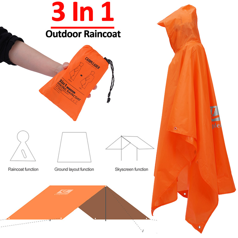 3 в 1, уличный плащ с капюшоно – обзор и цена Camping Rain Poncho